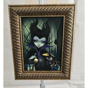 Disney Wonderground Gallery  Maleficent Evil Queen Picture in Gold Frame